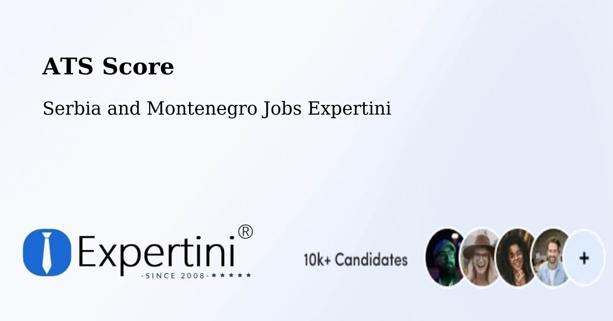 Resume ATS Score & Job Description Match Tool – Stoney Point - Serbia and Montenegro Jobs Expertini