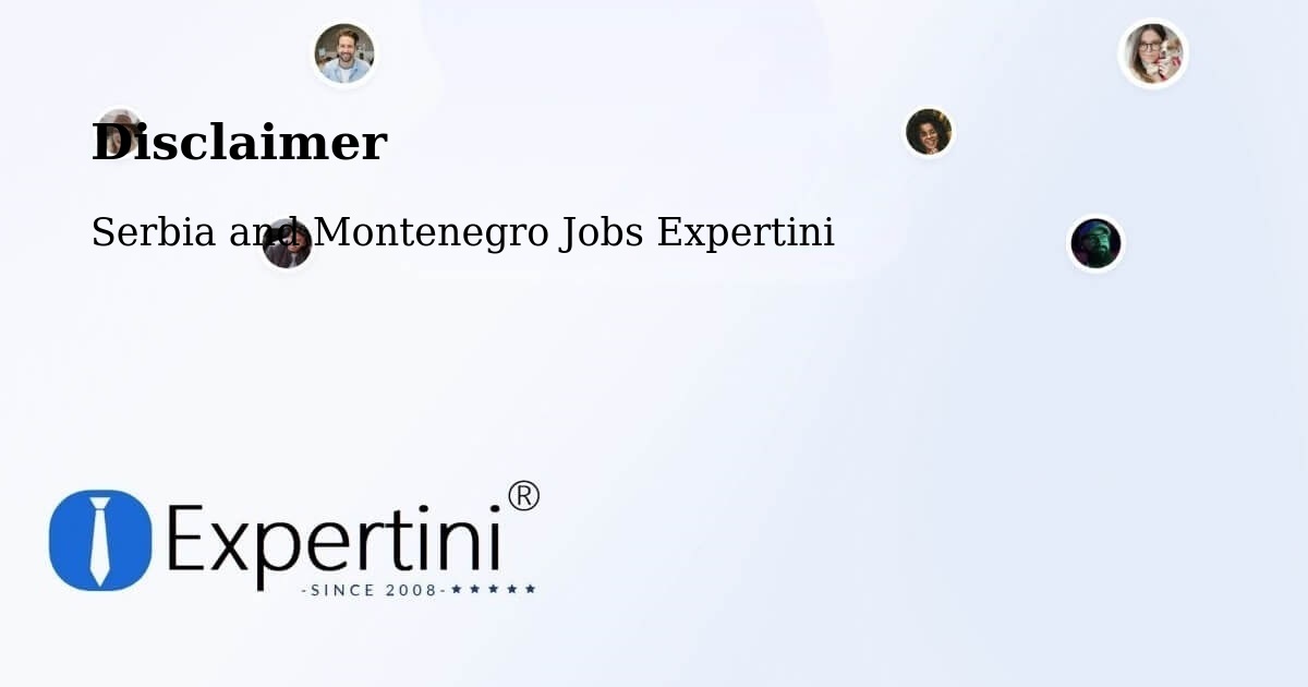Disclaimer – Stoney Point - Serbia and Montenegro Jobs Expertini